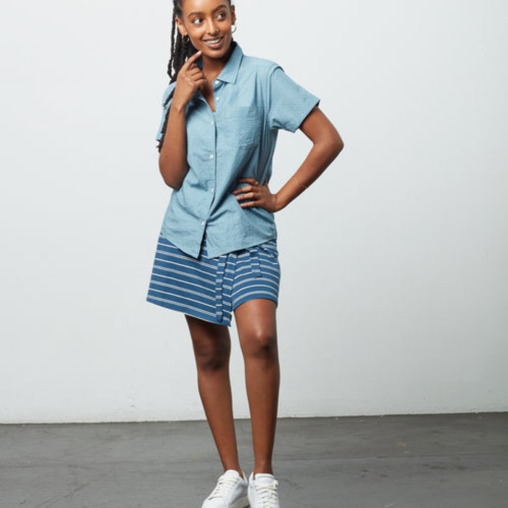 NWT • Known Supply • Blue Button Up • M